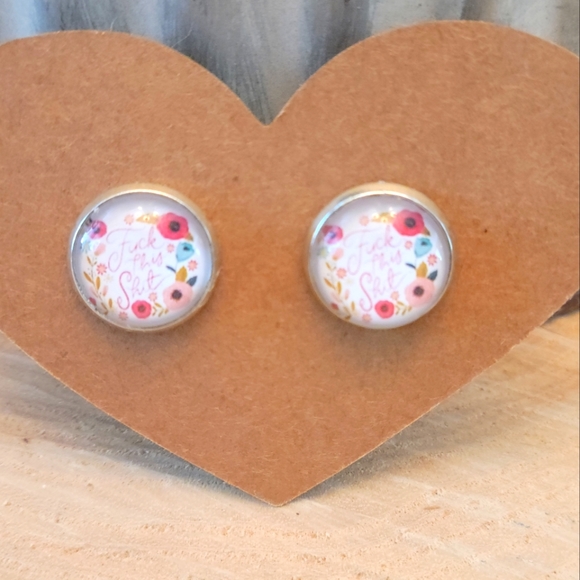 Funny Saying Earrings - Picture 2 of 2